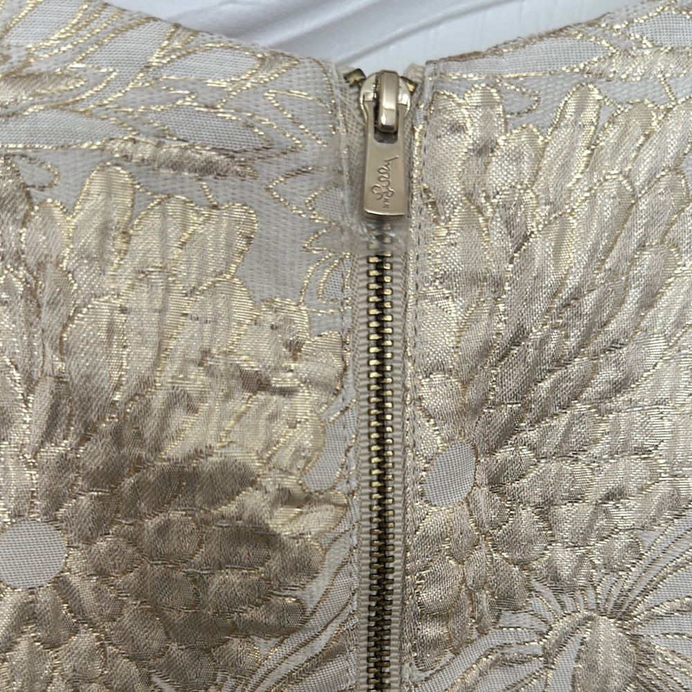 Lilly Pulitzer Ailani Gold Floral Dress - Picture 9 of 15